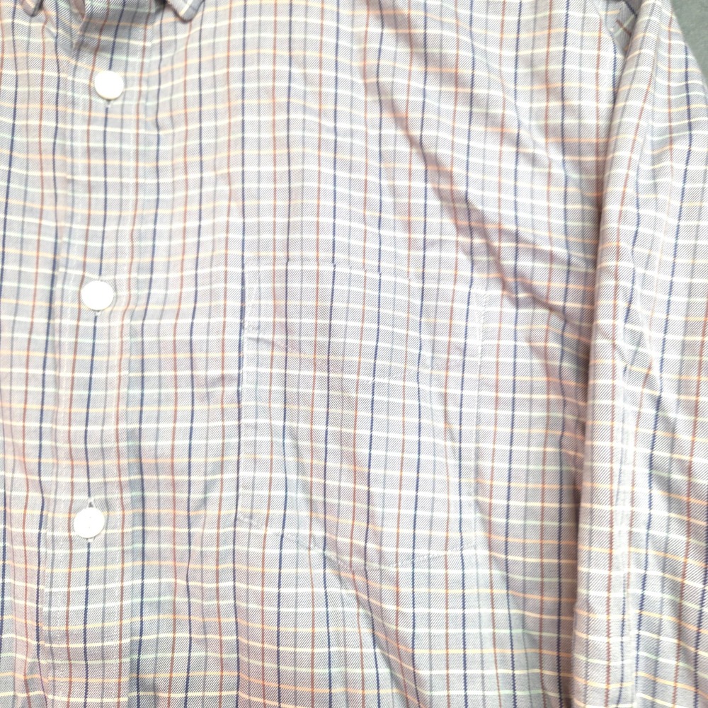 UNTUCKit Button Down Shirt Mens XL Blue Plaid Slim Fit Wrinkle Free Cotton - Picture 2 of 8